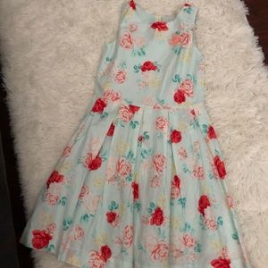 Formal floral dress for big girls